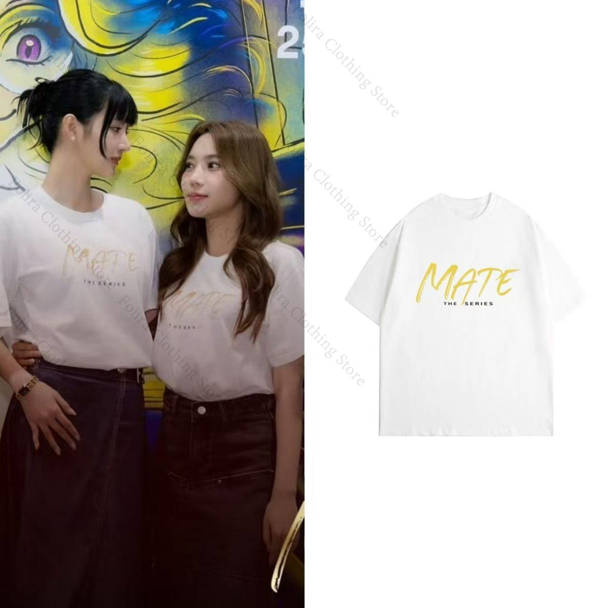 

Thailand Mate The Series Grace Oaey Smae Tshirt Print Summer Tops Short Sleeve Tee for Fans Womens Tshirt Oneck Tshirts S
