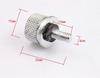 2pcs/set Accessories Fender Seat Nut Bolt Compatible with Harley 1/4 Inch Silver