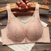 Red Floral Lace Wireless Bra for Women Comfort Support