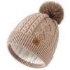 Women's Plus Velvet Warm Knit Hat for Autumn & Winter - Cycling & Ear Protection