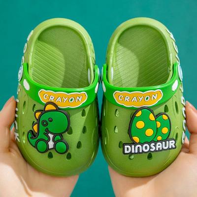 Zoccoli da Bambino con Dinosauri - Pantofole Impermeabili con Punta Anti-Collisione per Bambini e Bambine, 1 Anno