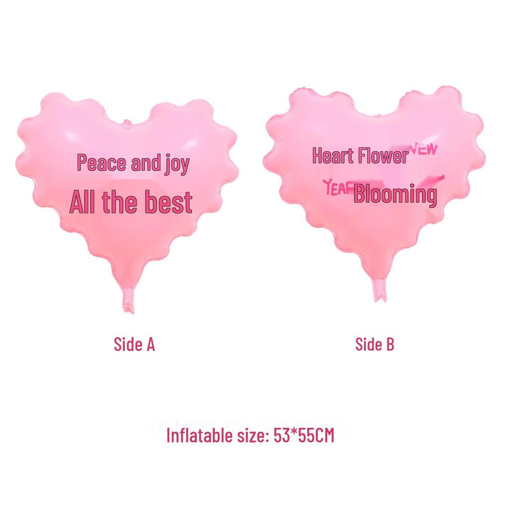 Qixi Valentine's Day 18" Heart Shaped Foil Balloon for Proposals and Decorations