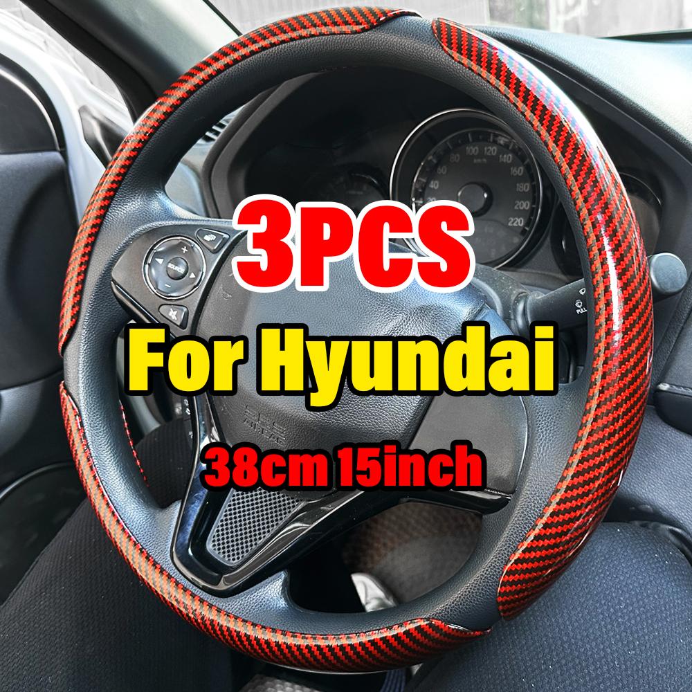 Fur Material Car Steering Wheel Cover Cover Accessories For Hyundai I10 I20 I30 Kona Ioniq 5 Santafe Genesis GV80 Bh NEXO Sonata