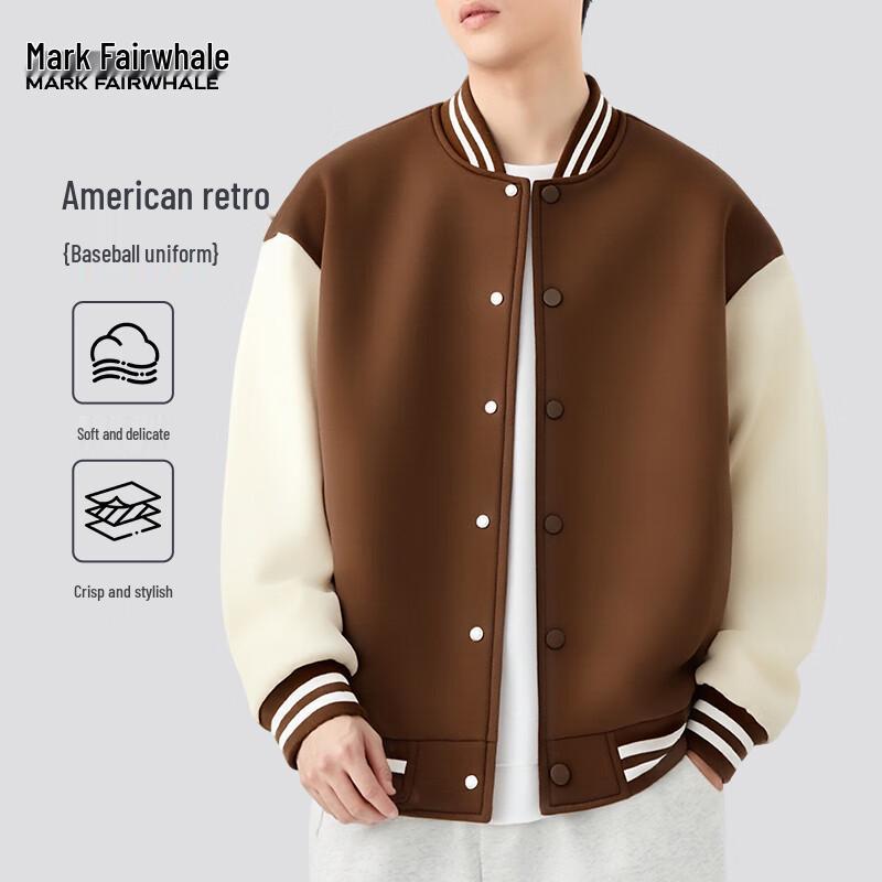 Mark Fairwhale Men s Retro Baseball Jacket 2XL