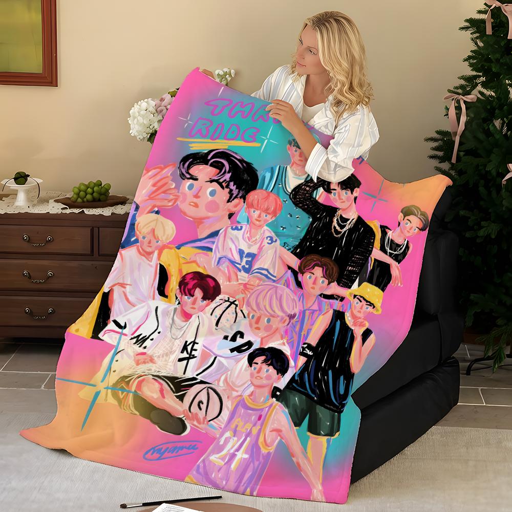 Music T-the B-boyz Throw Flannel Blanket, Soft Warm, Durable & Washable cute Cool