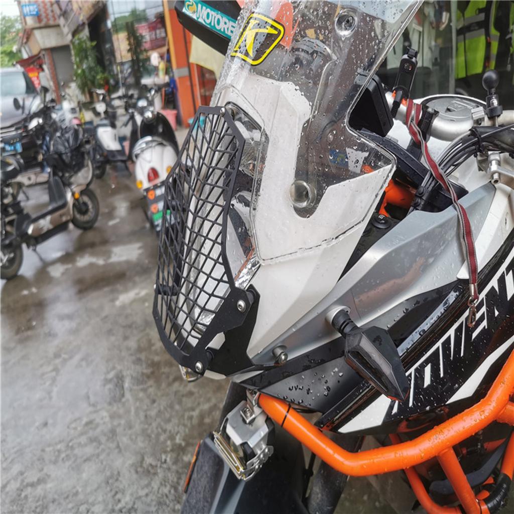 Motorcycle Headlight Grille Retro Motorcycle Side Mount Head Lamp Cover For 1050 1090 1190 1290