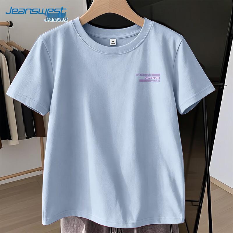 Jeanswest Women s 2026 Summer Loose Pure Cotton Short Sleeve T-Shirt M