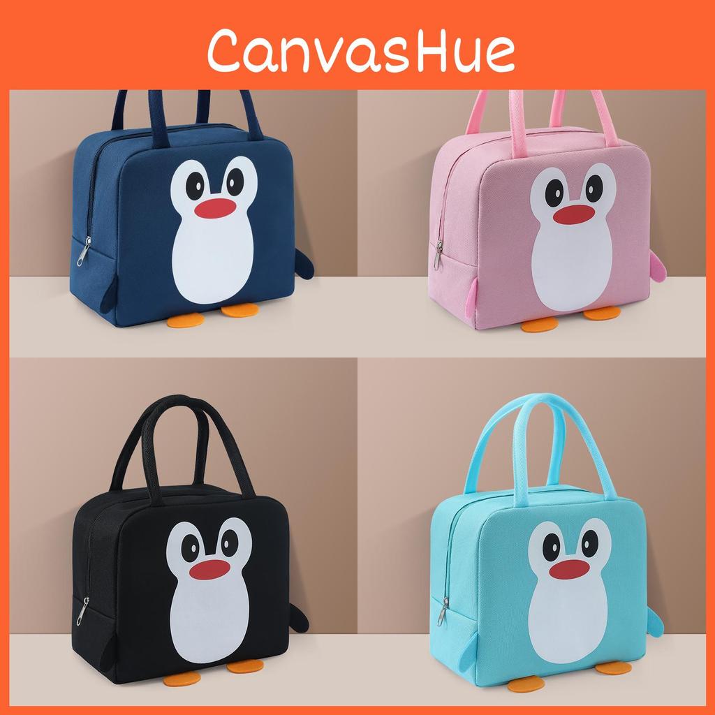 Fashionable Portable Lunch Bag With Cartoon Penguin Design