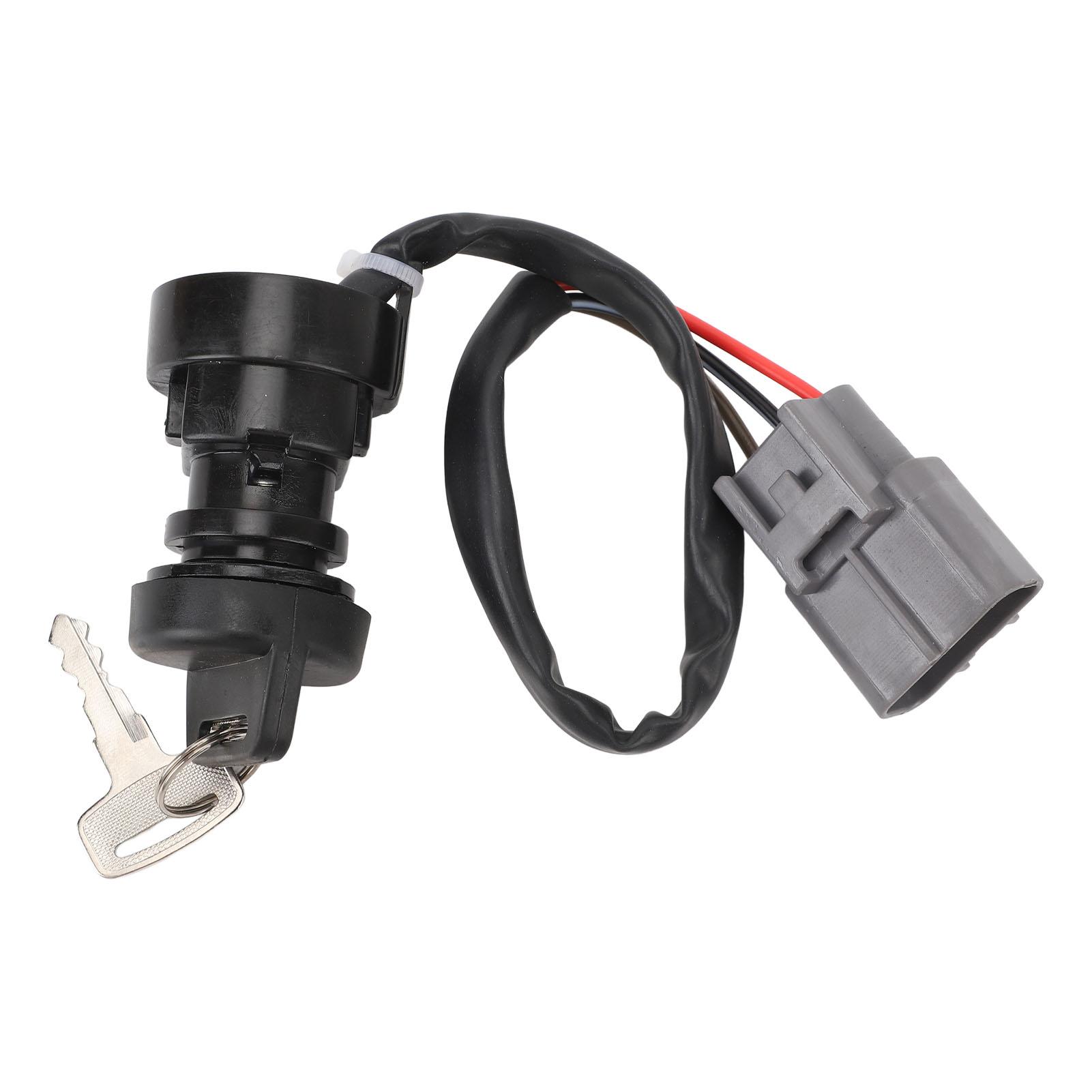 

3-проводной переключатель зажигания ATV с ключом Стабильная работа Переключатель стартера зажигания для Grizzly 700