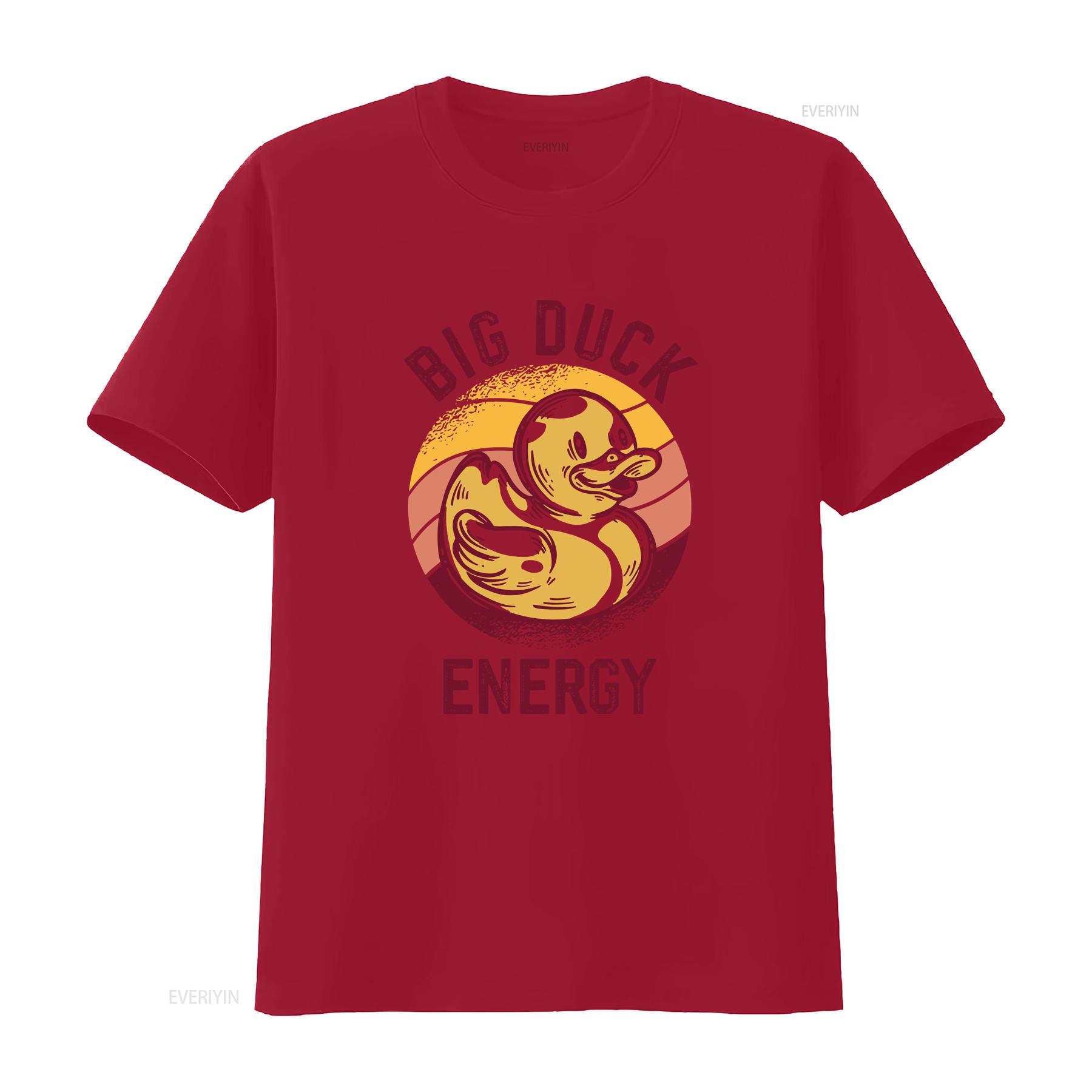 

Big Duck Energy Rubber T Shirt vintage Washed streetwear Stylish Slightly Top For Everyday Wear Unisex fashion Casual S