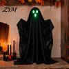 Lawn Ghost Decorations Halloween Light Up Decoration, Lighted Spooky with String Light, Accents Standing Black for Outdoor Garden Yard Porch Decor