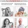 3-Pack Soft Microfiber Hair Towel Turbans with Buttons for Quick Drying, Ideal for Wet, Short, or Curly Hair