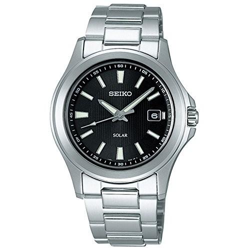 [Seiko Watch] SEIKO SELECTION SBPN067 Men's Watch Solar Rechargeable Date Calendar Black Dial Stainless Steel