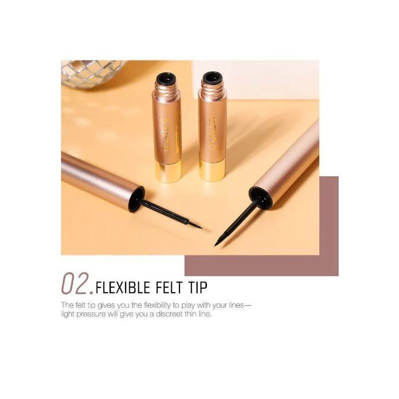 O.TWO.O - Long Lasting Matte Liquid Black Eyeliner - 2 TYPES