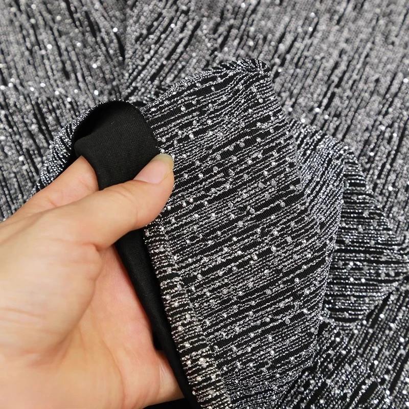 Wide 150cm Meteor Showers Heat Diamond Fabric Breathable Comfortable for DIY Sewing Clothes Skirts Dresses Designer Fabric