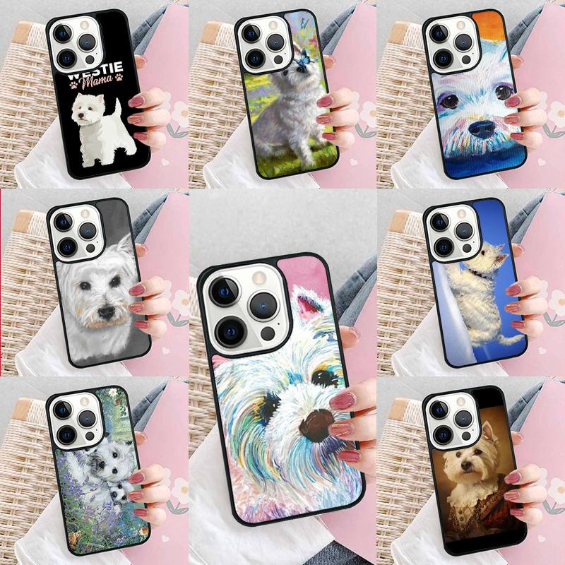 Westie Dog Phone Case For iPhone 17 Air 15 16e 14 13 Pro Max Coque 12 11 Pro Max PLUS cover