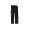 Li Ning Sports Lifestyle Series Solid Color Large Pocket Straight Leg Drawstring Knitted Sweatpants Women Bottoms Black AYKS310-3