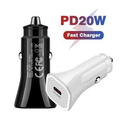 Automobilinis įkroviklis Greitas įkrovimas 20w Visiems išmaniesiems telefonams iPhone 12 11 Samsung Pd Usb Type C Telefono įkroviklis Automobilinis USB įkroviklis