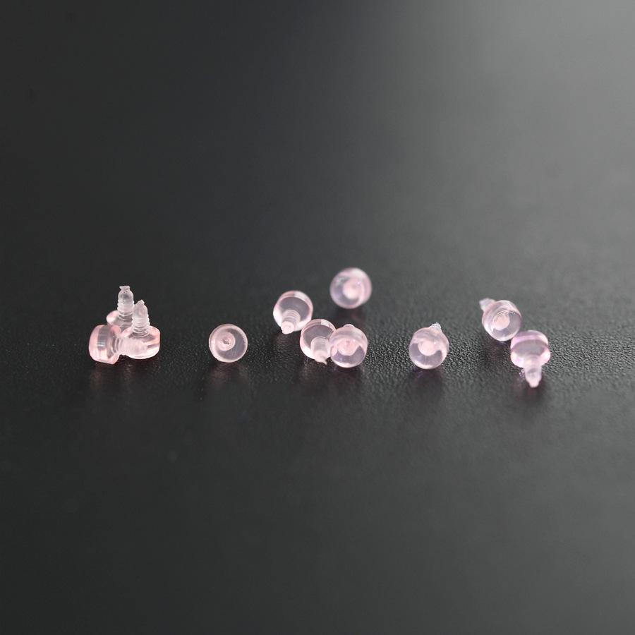 Transparent Acrylic Lip & Cartilage Stud Piercing Jewelry - Student-Friendly Invisible Adapter (0.9/1.0)