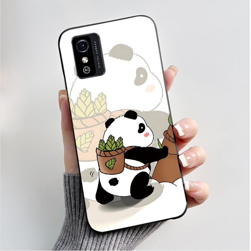 Printing Pattern Case For ZTE Blade L9 Soft Silicone Black Shell Cover Cute Flower Cartoon Casing