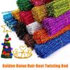 100pcs Colorful Chenille Stems Wire Core Tinsel Twisting Stick Plush Tinsel Stems  Handmade Crafts