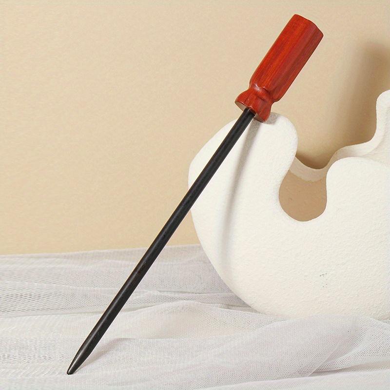 

1 шт. Модная винтажная заколка для волос в виде деревянного инструмента, креативная, забавная, в форме штекера/отвертки, для длинных волос, украшение для волос, головной убор, аксессуары для волос, шпильки для волос