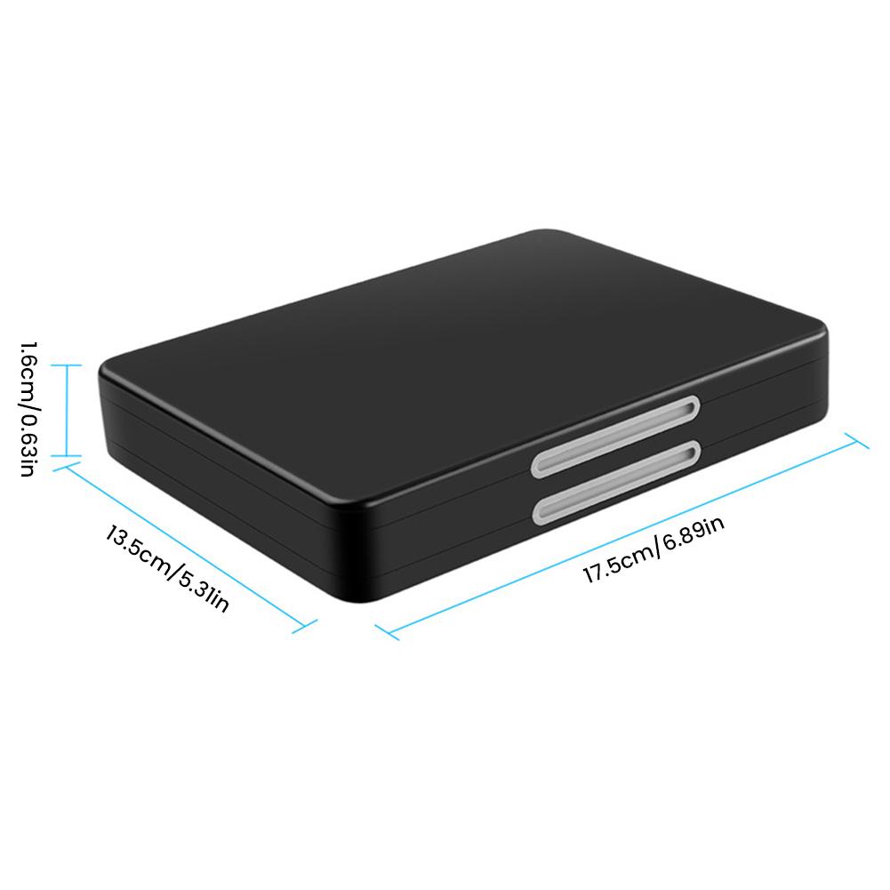 Travel Gaming Card Organizer Box 32-Slot Game Storage Box Game Case Holder for Switch 2 2025/OLED/Lite Game Cards Accessories