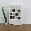 Classical Miniature Bookshelf Cabinet 1/12 Dollhouses Storage Organizer Kids Learning Activity Dollhouses Scene Setting