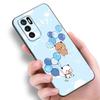 Cute BuBu DuDu Black Silicone Phone Case For Xiaomi Redmi Note 10 11 11S 12 13 4G 8 9 11T Pro 5G Plus 8T 9S 10S 12S