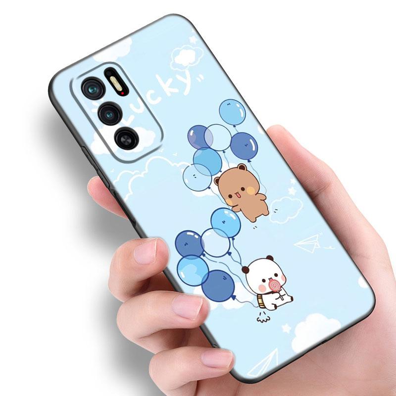 Cute BuBu DuDu Black Silicone Phone Case For Xiaomi Redmi Note 10 11 11S 12 13 4G 8 9 11T Pro 5G Plus 8T 9S 10S 12S