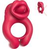 Men's Vibrating Penis Ring , Penis Vibrator, Clitoral and Testicle Stimulator, 10 Vibrations, Adjustable Vibrating Ring, Adult Sex Toys for Couples