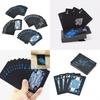 Premium Quality Black Plastic Poker Playing Cards Waterproof Magic Game Set