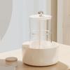Makeup Brush Holder Dustproof 360-Degree Rotatable Press Type Multi-grid Makeup Brush Organizer Storage Tube