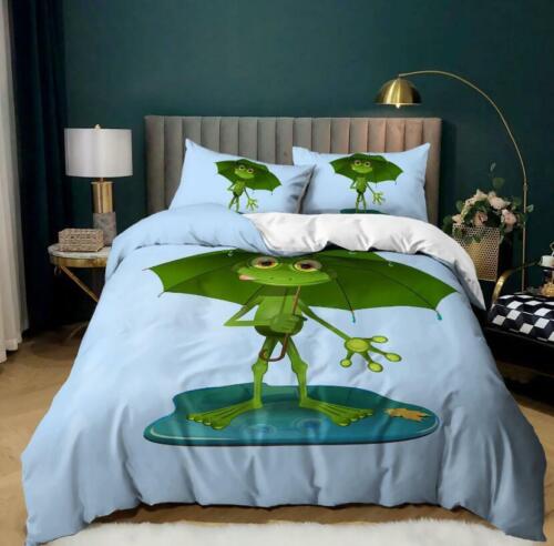 Tree Frog Doona Quilt Duvet Cover Set Pillowcase Single Double Queen Size Bed AU