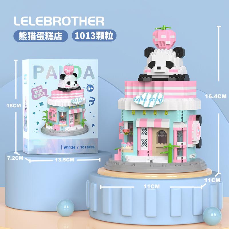 Kawaii Micro Building Blocks Toys for Children 5 To 7 Years Old Mini Panda Block Diamond Blocks Games Child Assembled Bricks Toy
