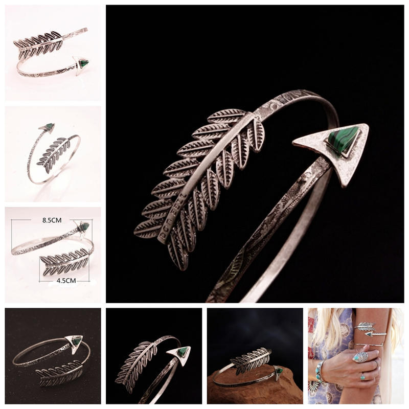Vintage Bohemian Upper Arm Bracelet Arrow Open Bangle Armlet Arm Cuff FashioHFUK Vintage Bohemian Upper Arm Bracelet Arrow Open Bangle Armlet Arm Cuff FashioHFUK