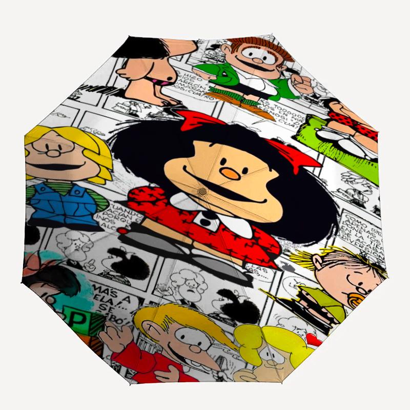 1pc Mafalda Umbrella Portable 8-rib Structure Suitable for All Seasons, Home, Travel, Outdoor Umbrella