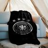 1PC German Football Emblem Printed Soft Flannel Blanket Throw for Adult Bedroom Living Room Sofa Camping Travel Fan gifts Christmas Gifts