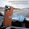 SUTENI H16 For iPhone 16 Pro Max Magnetic Case Kickstand Phone Cover Detachable Card Holder