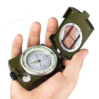 Wasserdichter hochpräziser Kompass Outdoor-Gadget Sport Wandern Bergsteigen Professionelles Militär Armee Metallvisier