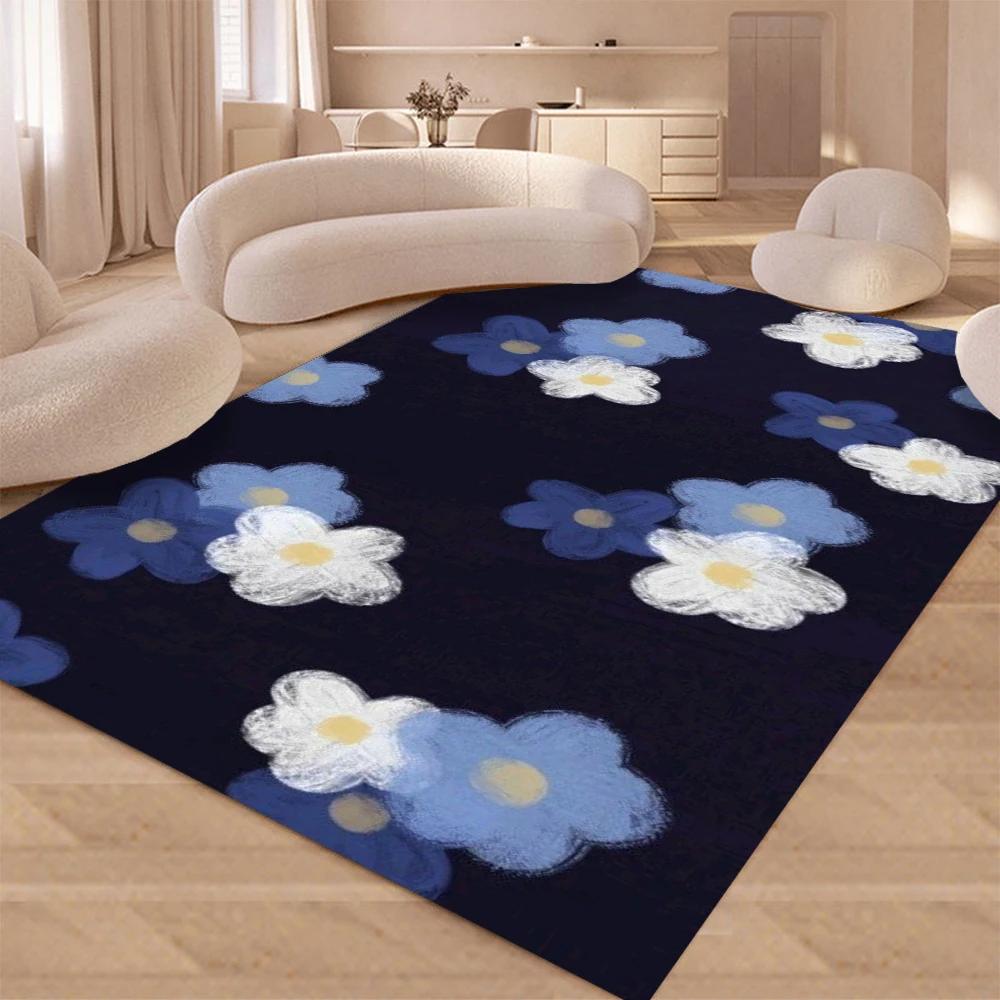 Floor Mat INS Style Soft Bedroom Floor House Laundry Room Mat Anti-skid Household Carpets