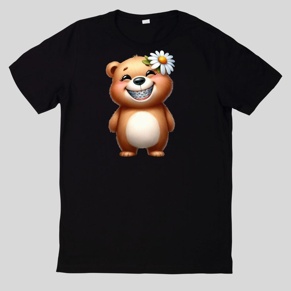 T-Shirt Funny Animals with Braces Cotton Fun Jokes Funny CartoonWill Open In a New Window or Tab