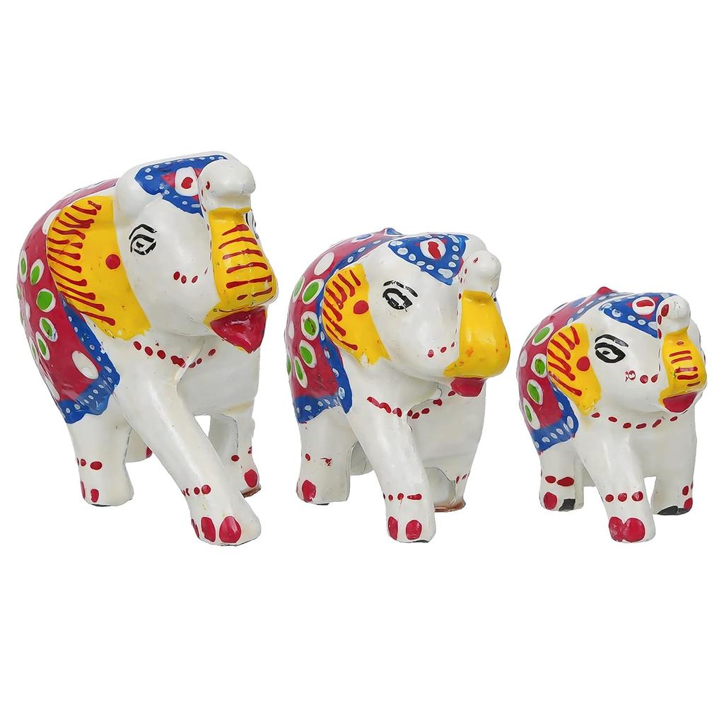 Elephant Statues For Good Luck, Animal Figurines Decorative Elephant Showpiece