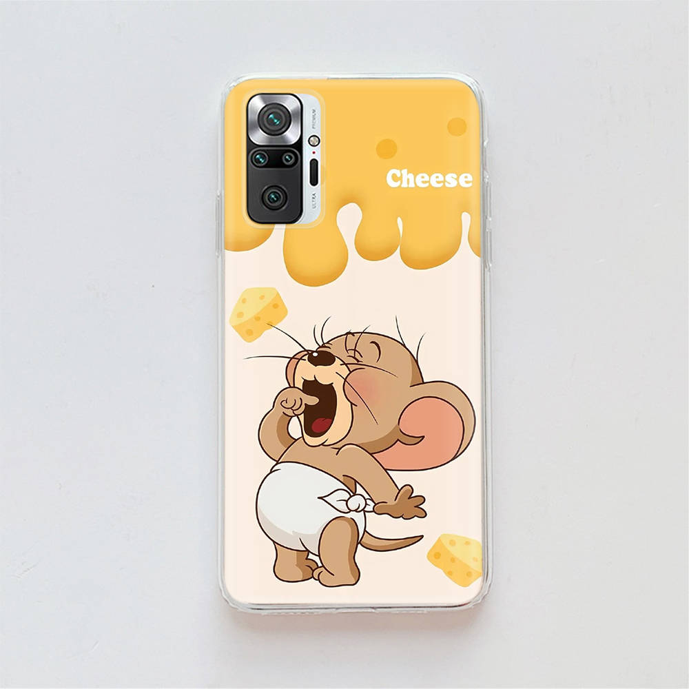 Transparente Hülle für Samsung A04 A14 A23 A34 A54 M23 M33 M52 M53 Realme Narzo 50 50I 50a Prime C35 C55 C30S 10 9 Pro T-93 Tom Jerry Maus