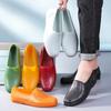 Construction beef tendon guaranteed bottom labor soft rubber waterproof mud shoes non-slip shoes rain shoes low-top quick-drying round head no net