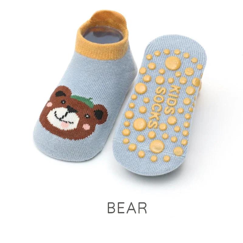 

New Baby Cotton Socks Cute Cartoon Animal Pattern Comfy Breathable Baby Non-slip Kids Floor Socks M for 1-3 Years