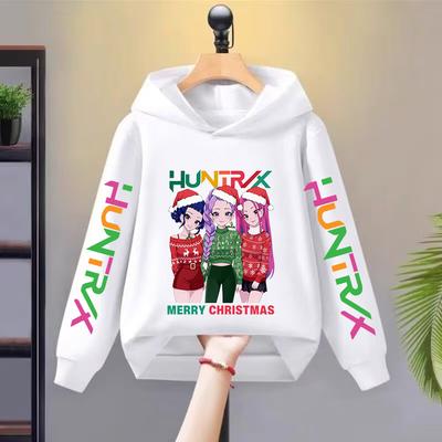 2025 Weihnachten KPop Devil Hunter Huntrix Mädchen Hoodie Herbst Kinder Sportshirt Langarm Kinderbekleidung Top