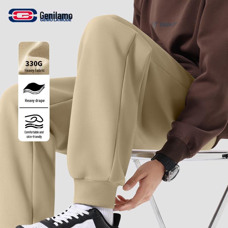 

GENIOLAMODE Men s Heavy Drape Slim-Fit Joggers 3XL