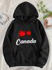 Women's Hoodie- Trendy Print Street Style Perfect for a Small Gathering In the City.Suitable for Creating a Sweet Boyish Style