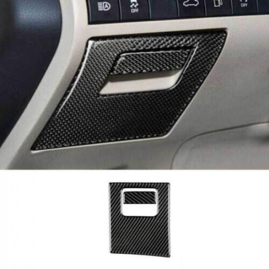 Box Handle Panel Co-Pilot Storage Real Carbon Fiber For Toyota Camry 2018-